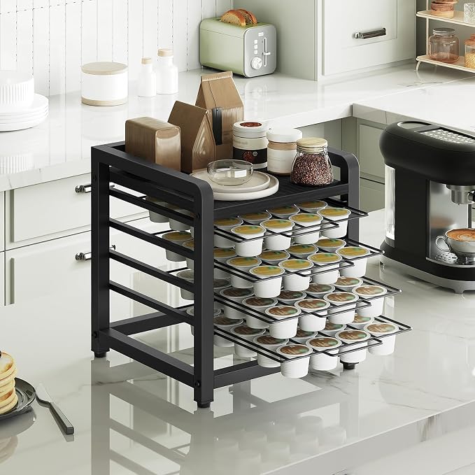 YATINEY Coffee Pod Drawer Holder, 4 Tier Organizer - Image 2