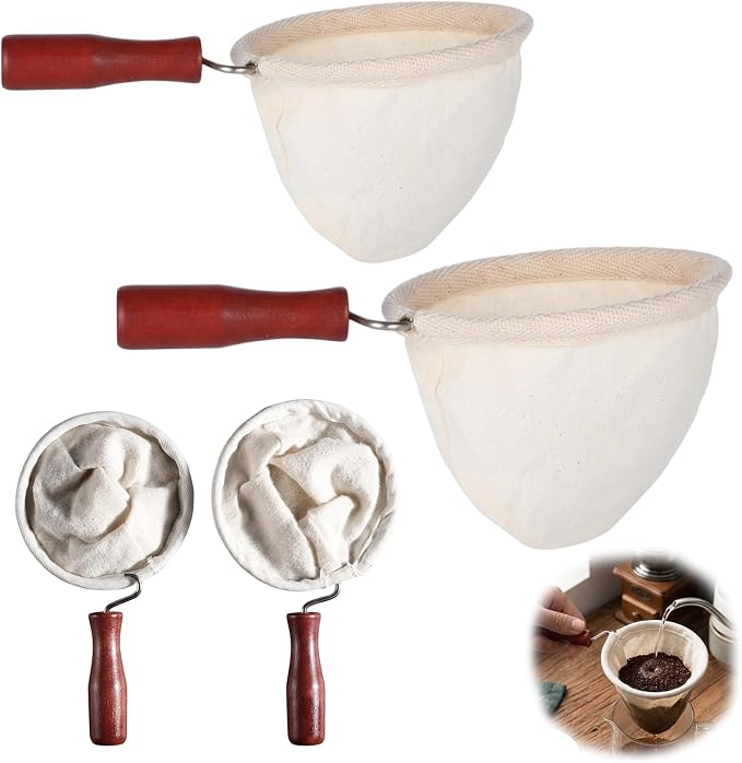 2Pcs Colador De Cafe, Coffee Strainer, Colador De Tela - Image 2