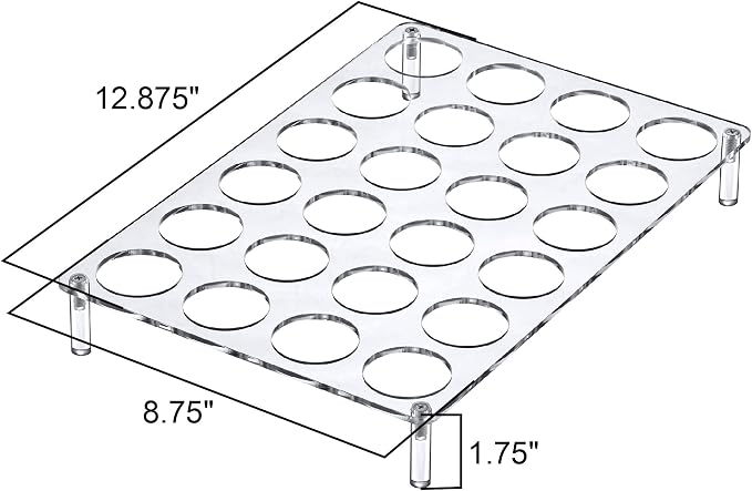 Amazing Abby 2-Pack 24-Slot Flat Acrylic Coffee Pod Holder, Large-Capacity - Image 4