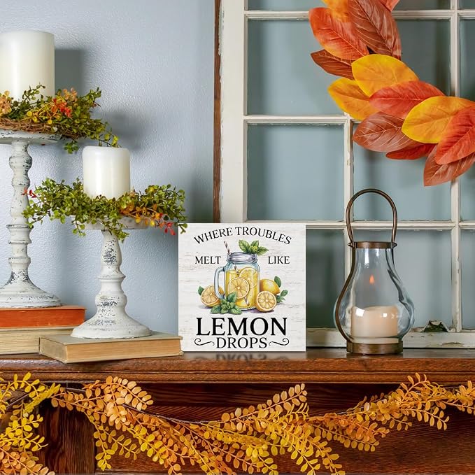 Lemon Themed Gifts Wood Box Sign - Image 5
