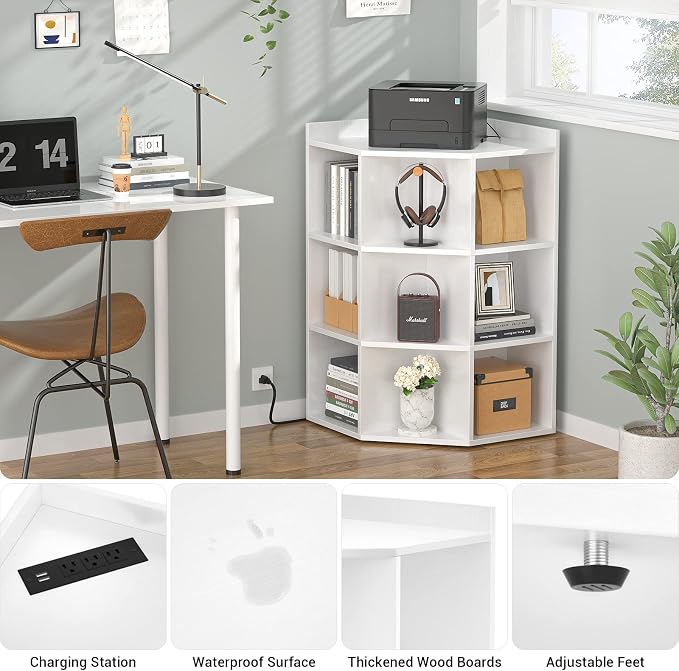 Aheaplus Corner Cabinet, Corners Cube Toy Storage - Image 6