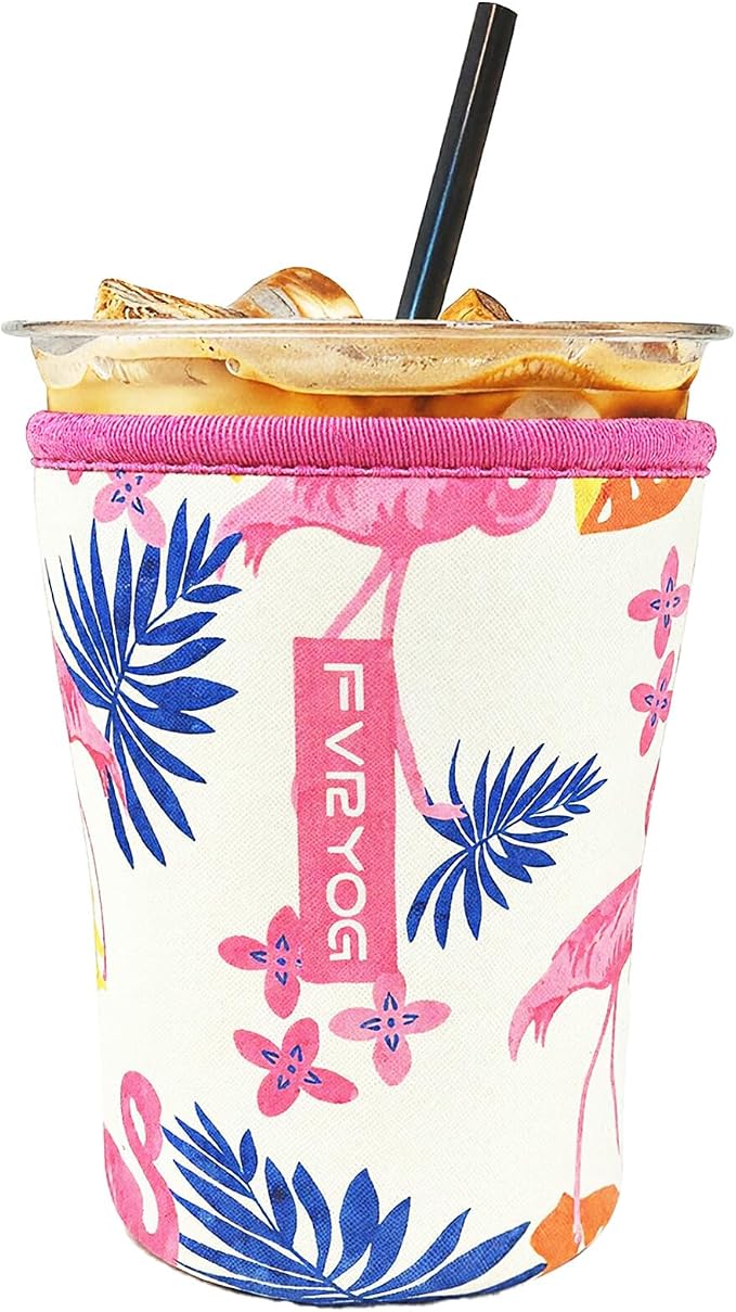Reusable Insulated Neoprene Iced Coffee Sleeves by Fvryog