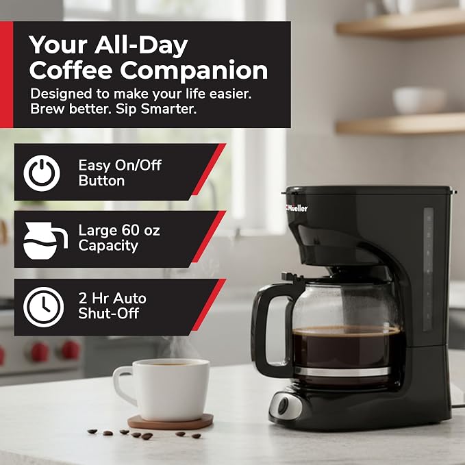 Mueller 12-Cup Drip Coffee Maker - Image 2