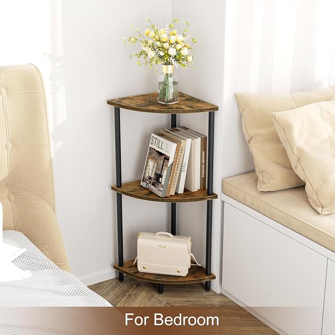 SRIWATANA 3-Tier Corner Shelf Stand - Image 7