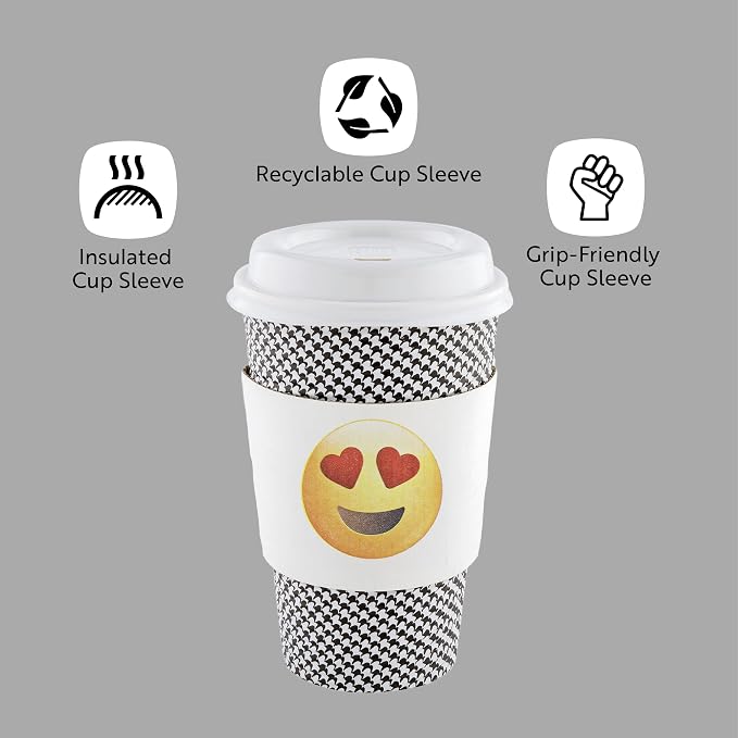Restaurantware SLEEVES ONLY: Restpresso 5.1 x 2.8 Inch Coffee Cup Sleeves 50 - Image 4