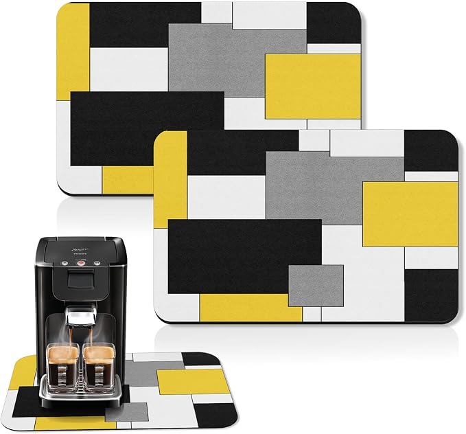 Arttown Coffee Mat for Countertops, Fit Under Coffee Maker Espresso Machine by Arttown