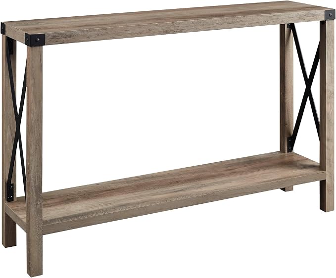 Walker Edison Sedalia Modern Farmhouse Metal X Entry Table, 46 Inch by WalkerEdison