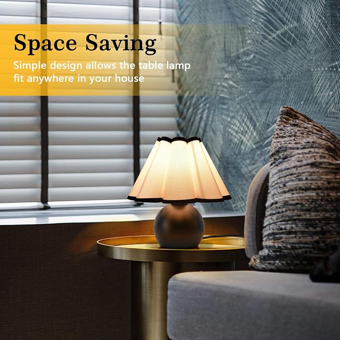 Matte Black Small Touch Control Table Lamp - Image 5