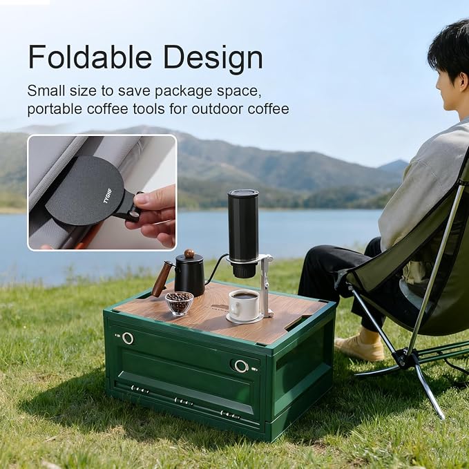 Pour Over Coffee Maker Stand, Adjustable & Foldable Portable Electric Espresso - Image 7