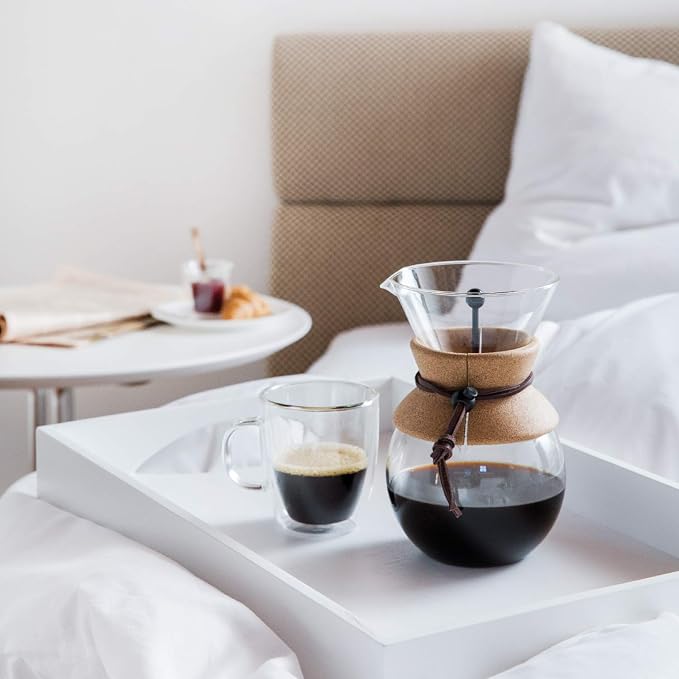 Bodum 17oz Pour Over Coffee Maker, High-Heat Borosilicate Glass - Image 4
