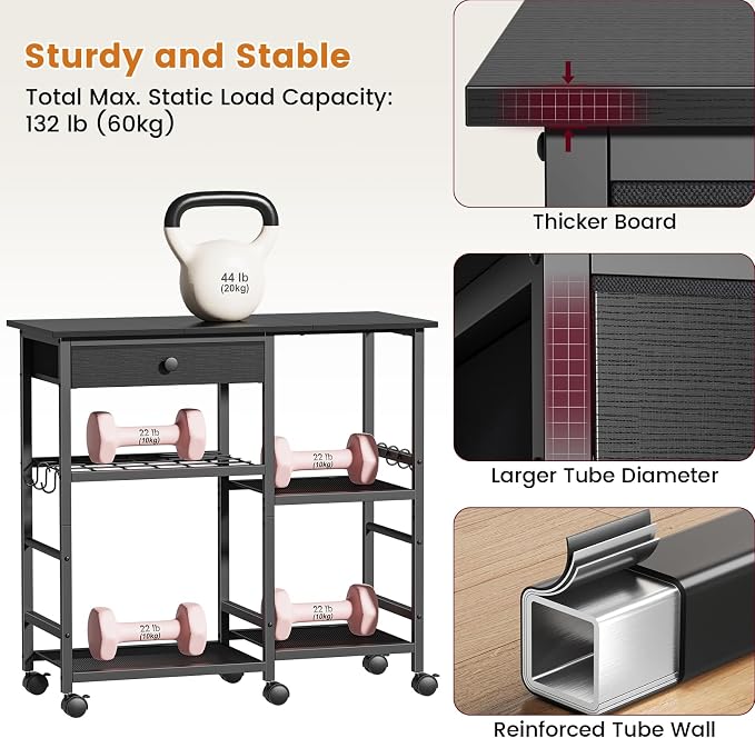 Microwave Cart, 6-Tier Microwave Stand - Image 6