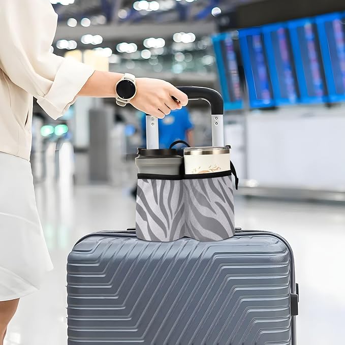 Luggage Cup Holder for Suitcases Free Hands Suitcase Cup Holder Travel Luggage - Image 6