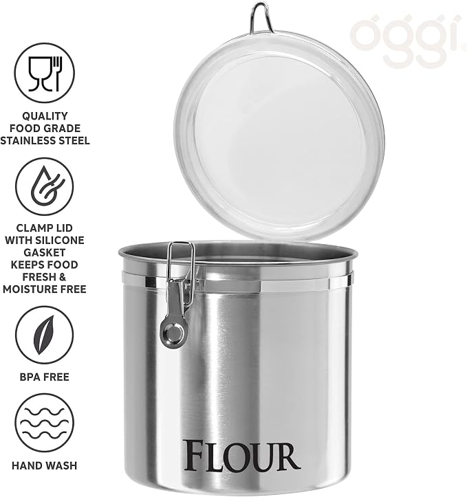 OGGI Stainless Steel Canister 62oz - Image 7