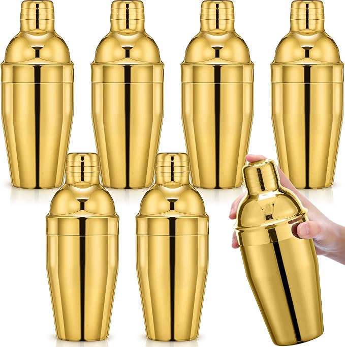Nitial 6 Pcs Bar Cocktail Shaker Professional Stainless Steel Martini Drink by Nitial