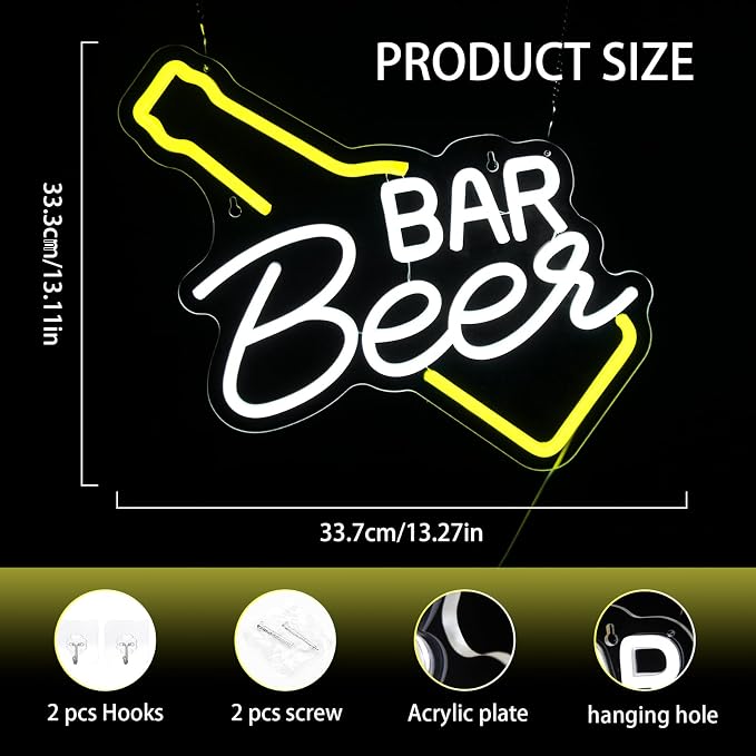 Bar Beer Neon Sign, Beer Neon Light Sign - Image 3