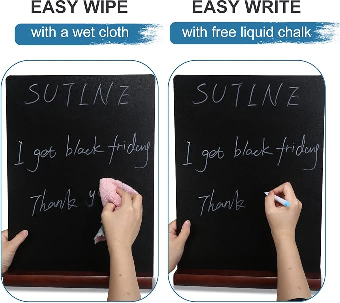 11.7x16.5 Inch Tabletop Chalkboard - Image 3