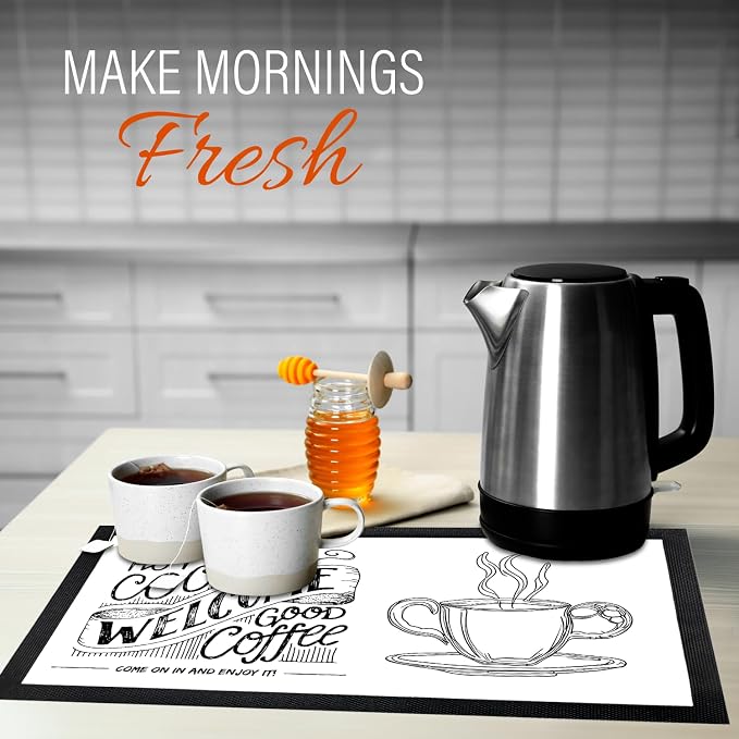 Coffee Bar Mat - Coffee Gifts - Coffee Lover - Coffee Bar Accessories - Barista - Image 4
