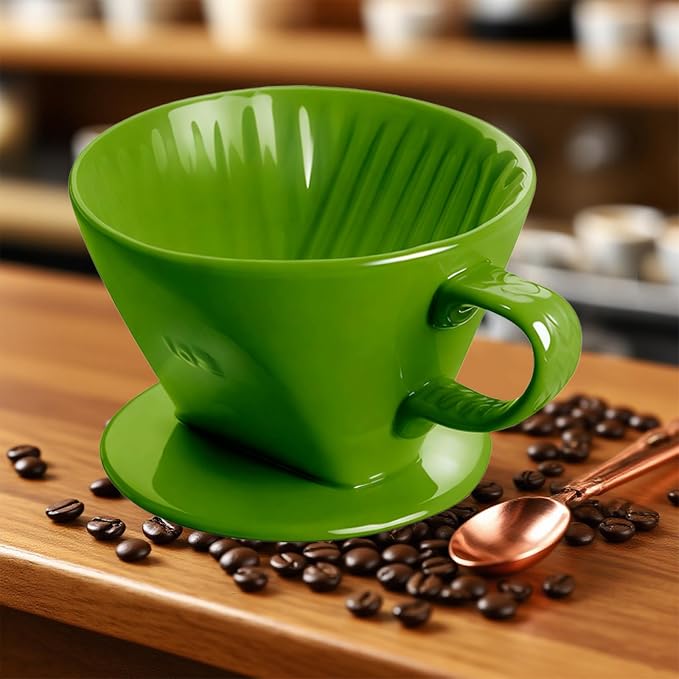 Handmade Pour over Ceramic Coffee Dripper - Image 5