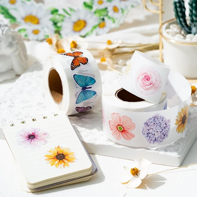 Haooryx Butterfly Flower Sticker Roll - Image 4