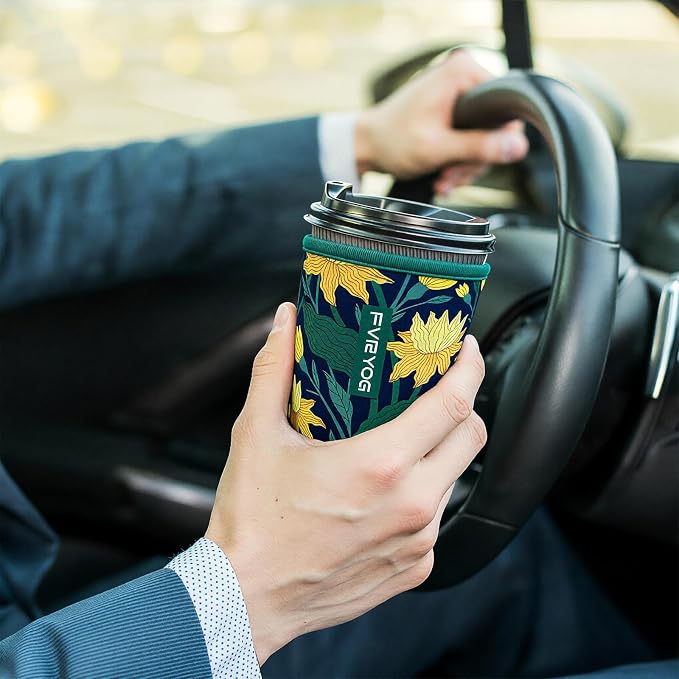 Reusable Insulated Neoprene Iced Coffee Sleeves - Image 2