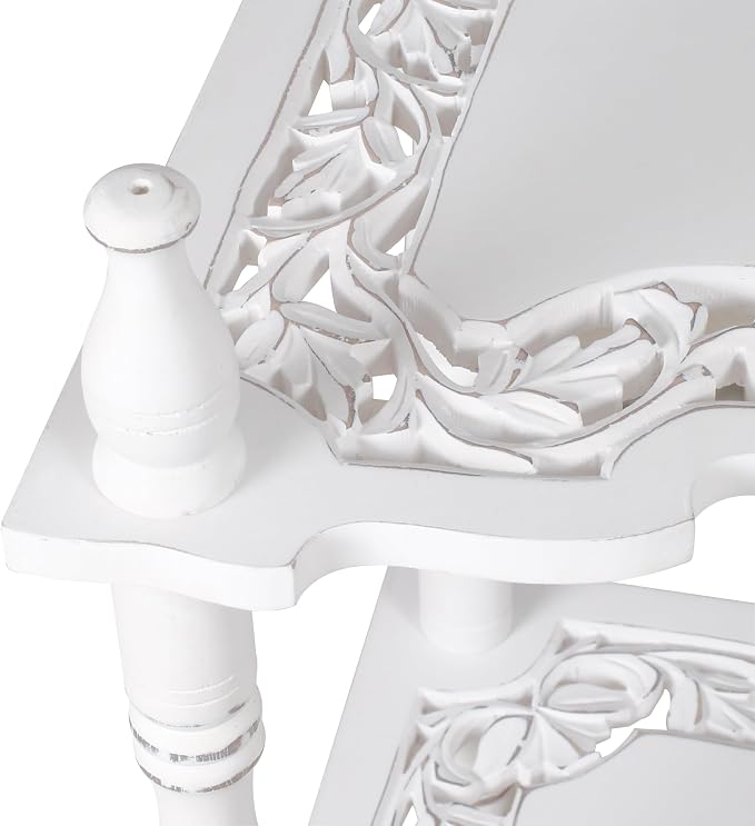 Corner Book Shelf, Corner Table, Corner Shelf Stand, Bathroom Corner Shelf - Image 5