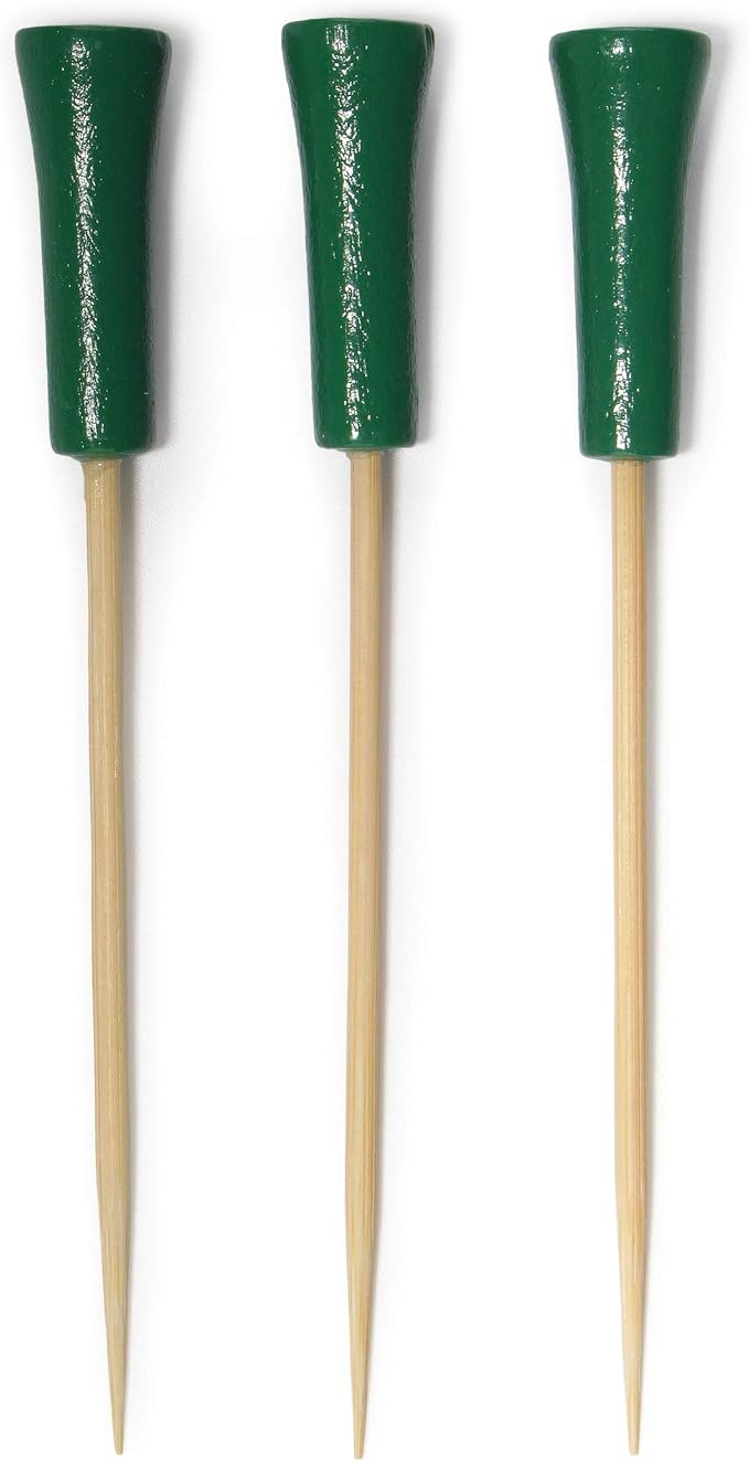 BambooMN Decorative Golf Tee Bamboo Cocktail Sandwich Skewer Picks by BambooMN
