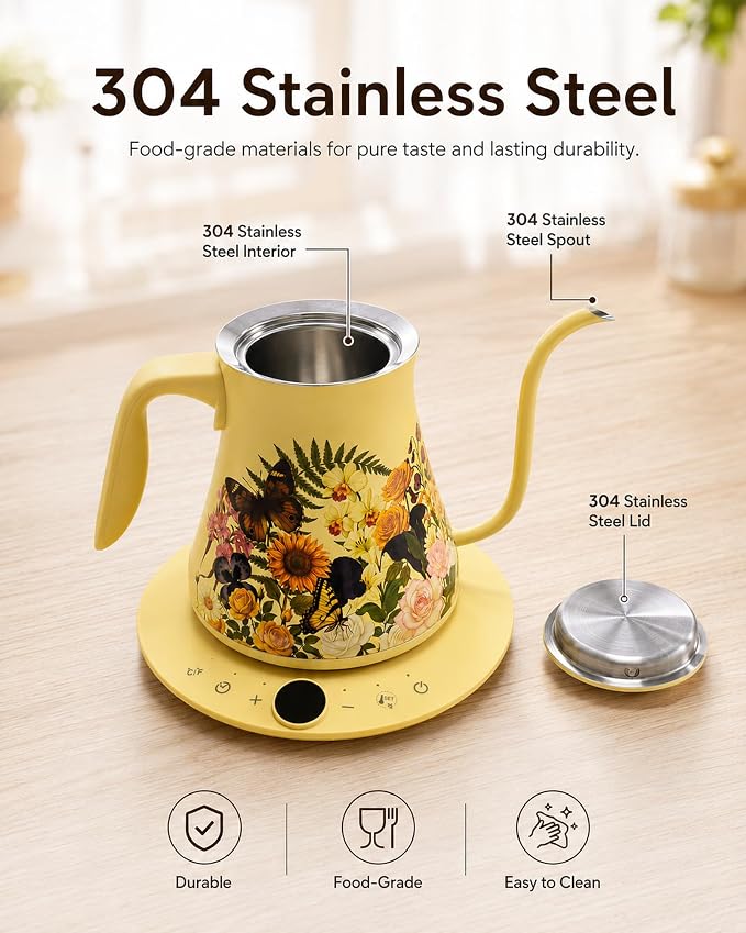 Olumaramio 0.8L/27oz Gooseneck Electric Kettle - Image 6
