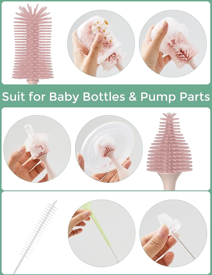 Momcozy Bottle Brush Kit with Push-Press Foam Design - Image 3