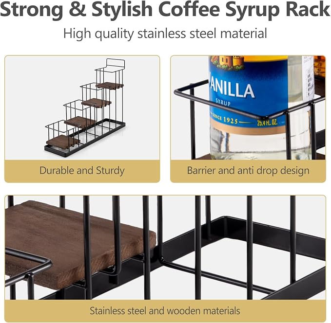 Coffee Syrup Rack Organizer, - Image 4