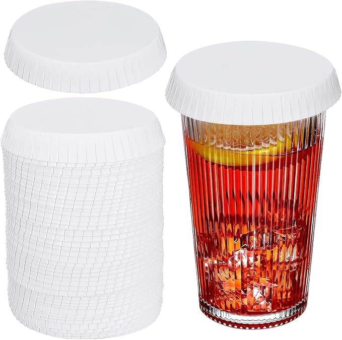 DOITOOL Disposable Cup Lids 100Pcs Paper Covers by DOITOOL