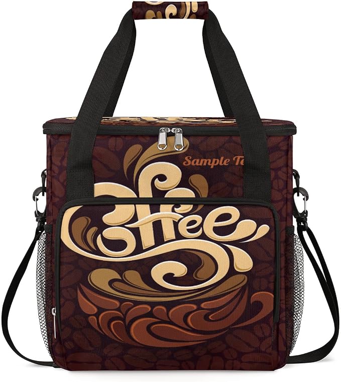 Funny Coffee Coffee Maker Carring Bag Coffee Cafe Travel Carrying Storage Tote by FengQuGou