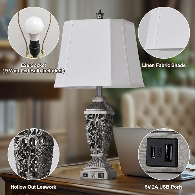 AIDENOEY Farmhouses Table Lamp - Image 2
