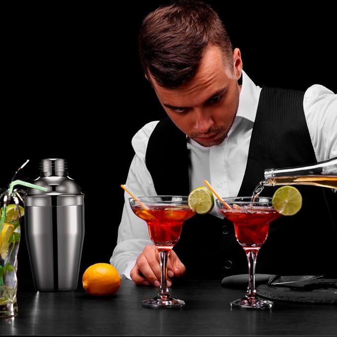 Nitial 9 Pcs Bar Cocktail Shaker Professional Stainless Steel Martini Drink - Image 6