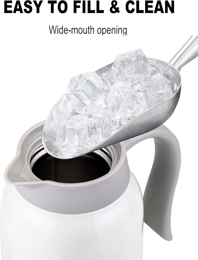GiNT 51 Oz Stainless Steel Thermal Coffee Carafe, Double Walled Vacuum - Image 5