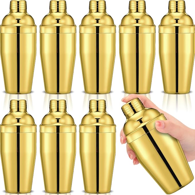 Nitial 9 Pcs Bar Cocktail Shaker Professional Stainless Steel Martini Drink by Nitial