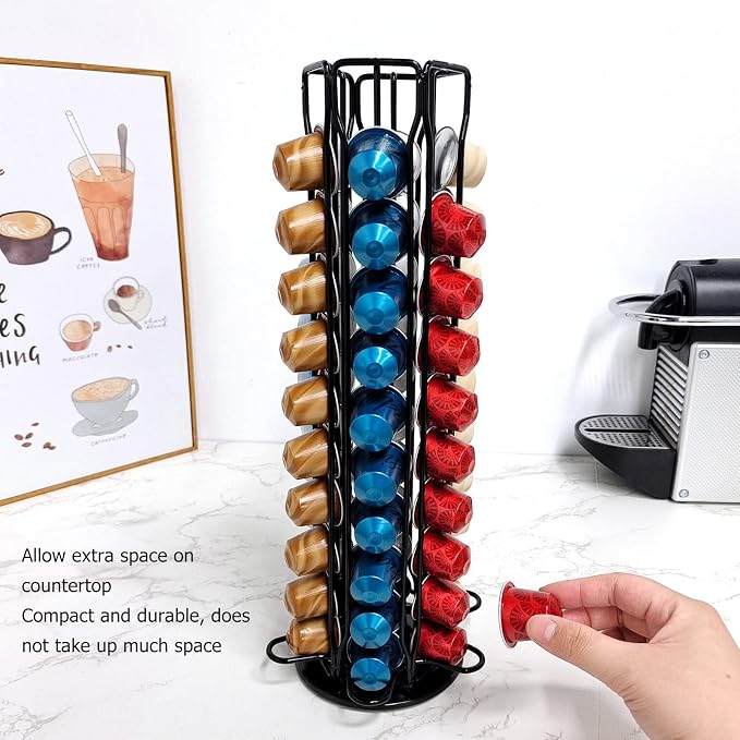 Rotating Coffee Capsule Holder Tower Stand - Image 9