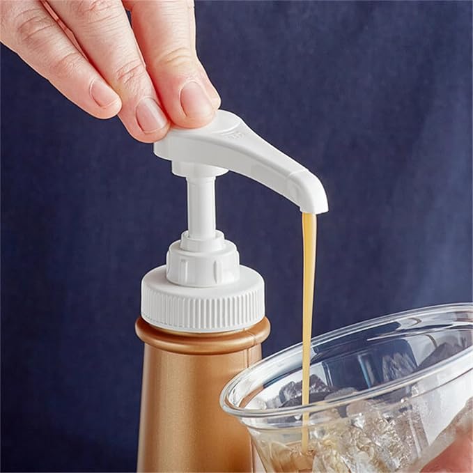 5ml High Output Syrup Pumps, 38/400 Neck Size Plastic Ribbed Dispensing Pumps - Image 5