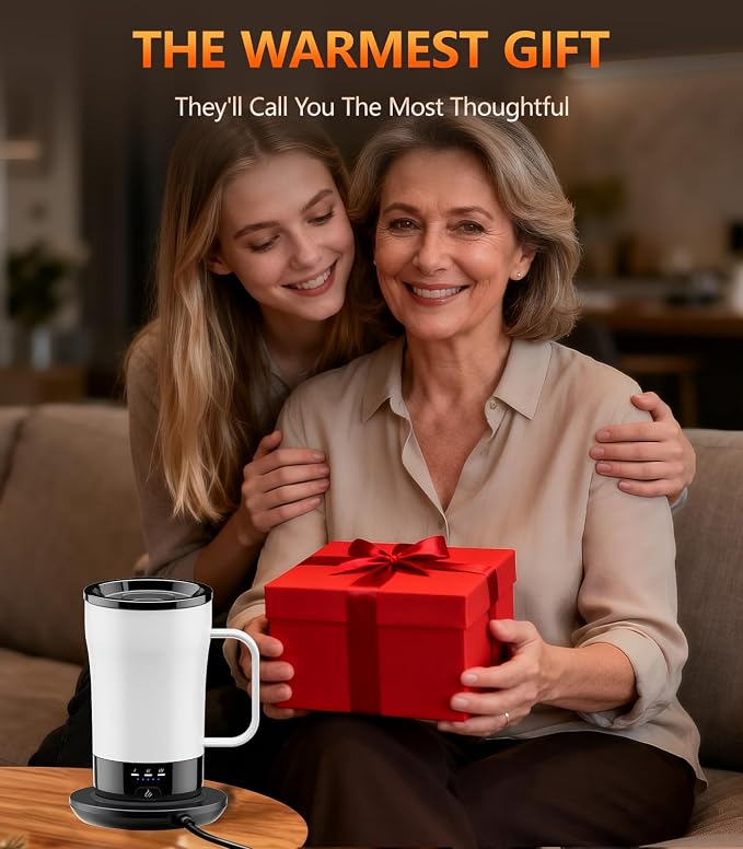 Self-Heating Coffee Mug, 14oz Heated Coffee Mug - Image 7