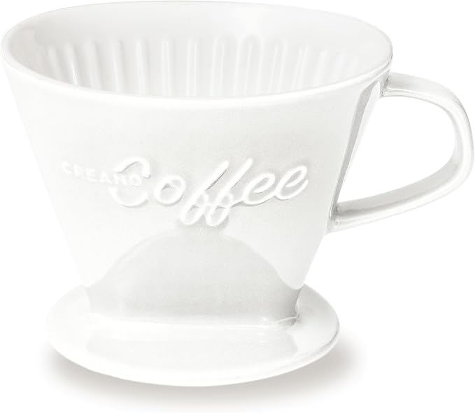 Creano XXL Porcelain Coffee Dripper White by Creano