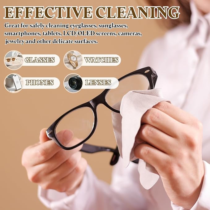 PATIKIL 6Pcs Soft Eyeglass Cloths, 15.8 x 15.8 Electronics Microfiber Cleaning - Image 4