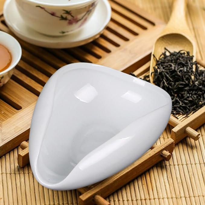 MagiDeal Coffee Bean Weighing Bowl Ceramic Single Dosing Tray Coffee Powder - Image 2