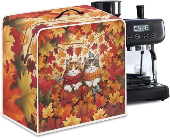 Maple Cats House Coffee Maker Cover Lightweight Coffee Pot Cover Kitchen - Image 4