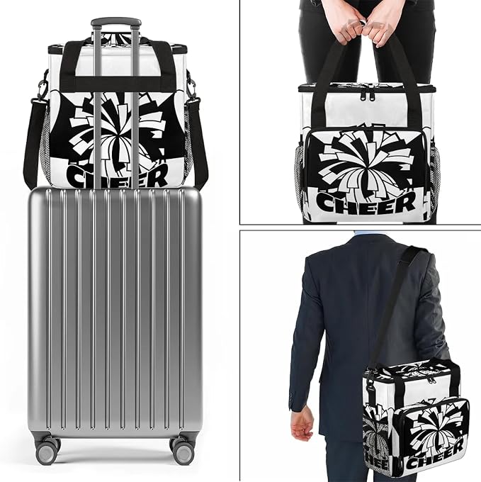 Cheerleading Coffee Maker Carring Bag, Large Insulated Storage Organizer Case - Image 7