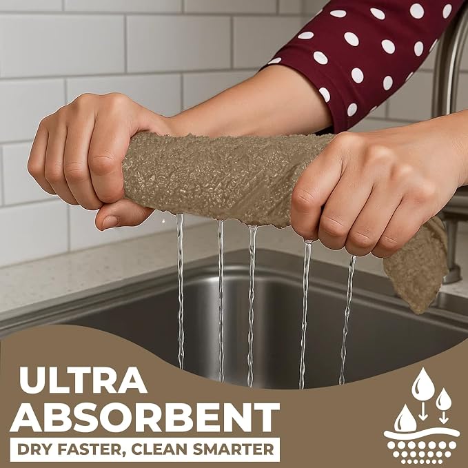 DAN RIVER Premium Tan Kitchen Towels - Image 8