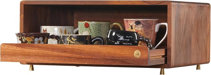 Wooden Coffee Station Storage Rack by KAOTGOT