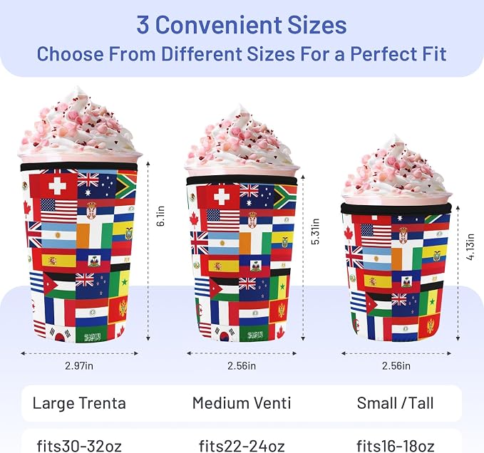Iced Coffee Sleeve Reusable Cup Sleeves - Image 3