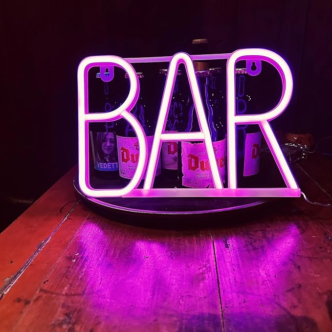 Neon Bar Signs For Home Bar, Led Party Wall Decor Usb Powered Man Cave Neon - Image 6