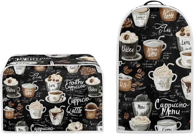 doginthehole Blender Cover and Toaster Cover 2 Slice Coffee Print Small - Image 5