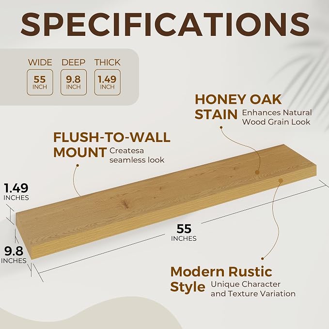 Dreamland 55 Inches Floating Shelves - Image 5