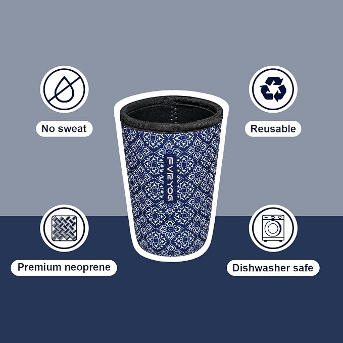 Reusable Insulated Neoprene Iced Coffee Sleeves - Image 2
